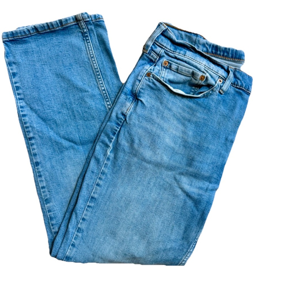 Levi Strauss & Co‎ 514 Men’s 36x30 Light Wash Denim Blue Jeans, GUC